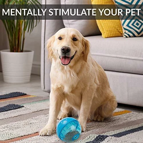 Juguetes interactivos OurPets IQ Treat Ball para perros (alimentador lento, juguetes rompecabezas para perros, golosinas Foto 2 de 4
