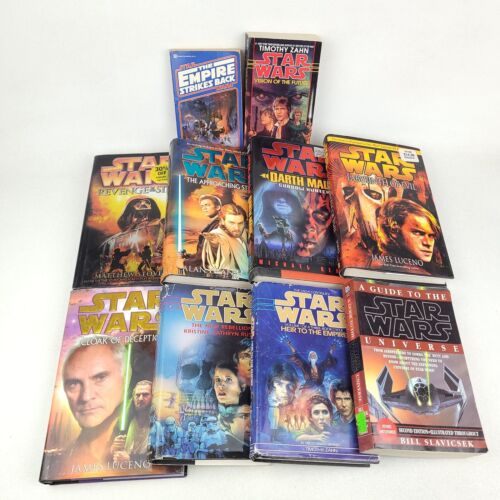 10 Vintage Star Wars Hardcovers & Paperbacks, Zahn Foster Luceno Rusch Stover - Picture 1 of 16