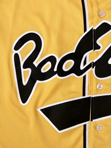 Camiseta deportiva de béisbol Bad Boy #10 Biggie Smalls amarilla con botones para hombre talla: Reino Unido - L - Imagen 3 de 5