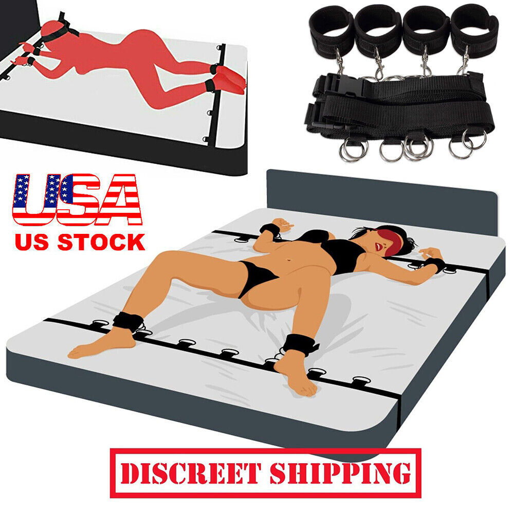 Sex Bondage Bed BDSM Handcuff Restraints Adult SM Game sex Toy Kit for Couples