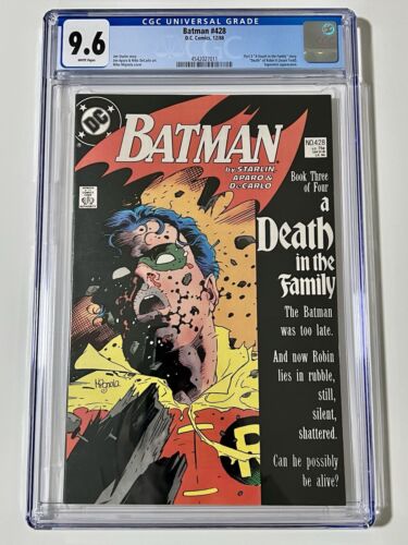 BATMAN 428- A DEATH IN THE FAMILY CGC 9.6- 1988 DC COMICS