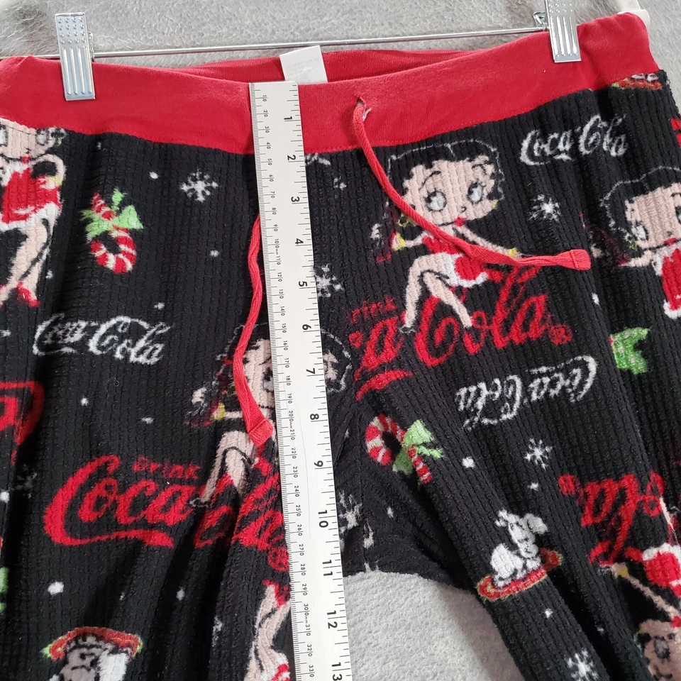 Betty Boop x Coca Cola женщин Sleepwear средний черный пижамы брюки Рождество - Изображение 4 из 4