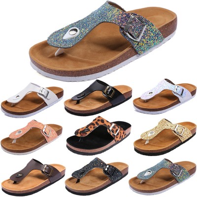 cork sole flip flops