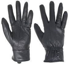 Classic Genuine Leather Winter Gloves with Button
