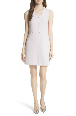 TED BAKER Rubeyed scallop A-line shift dress wedding party