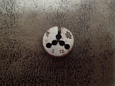 NEW Greenfield 23022 1-72 Carbon Steel Round Adjustable Die 13/16'' OD (BN264)