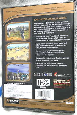 EMPIRE EARTH PC Game Sierra EUR 109,63 - FR