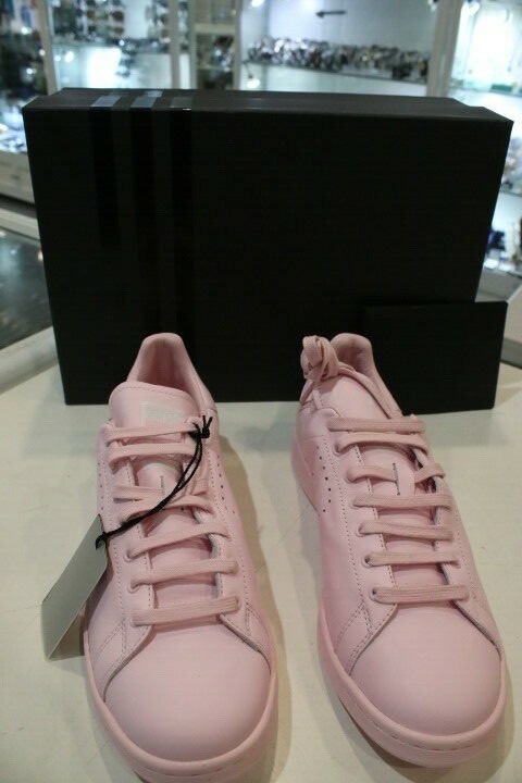 Adidas By Raf Simons Stan Smith Pink Leather Sneakers-Size US8,5