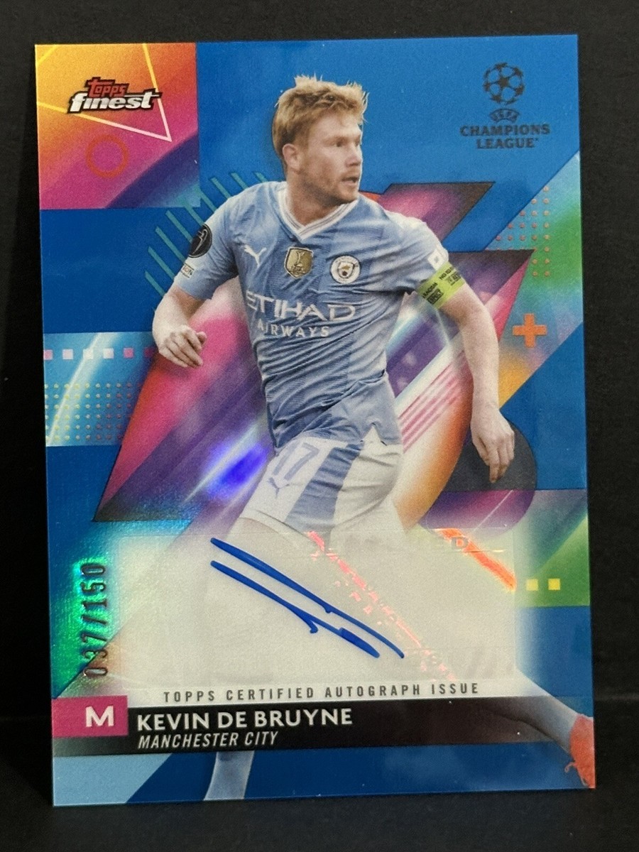 2023-24 Topps Finest UCC Manchester City Kevin De Bruyne Auto True