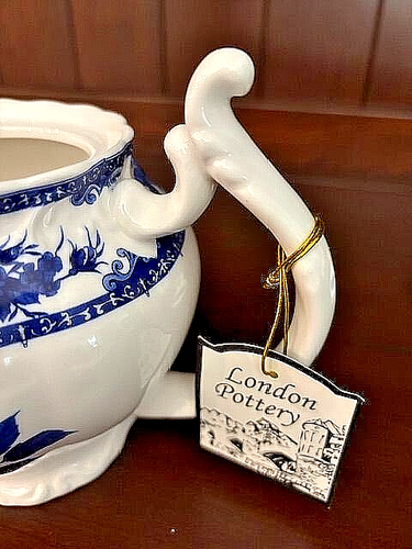 THE LONDON POTTERY, TEEKANNE 4 TASSEN - MUSTER UNBEKANNT, NEU IN NEUWERTIGEM ZUSTAND - Bild 3 von 6