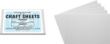 White Flex Plasticard Polystyrene Craft Sheets - 4"x6" - .030" thick - 25 Pack