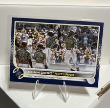 2022 Topps Series 1 #125 Slam Diego Returns Royal Blue