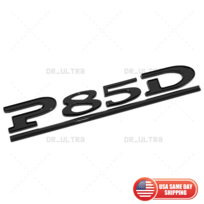 Tesla Liftgate P85D Performance Nameplate Logo Badge Emblem Sport Gloss Black