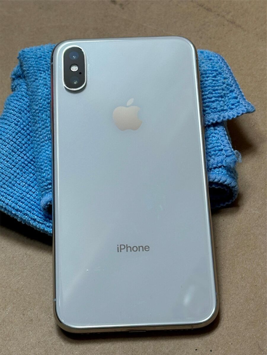 Apple iPhone X Phone - 64GB - Silver (Unlocked) A1865 (CDMA Apple iPhone X Phone - 64GB - Silver (Unlocked) A1865 (CDMA