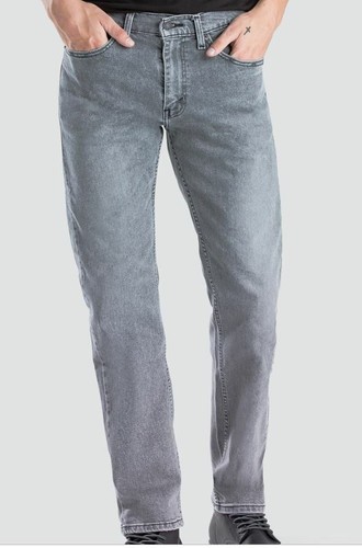 Auténtica Levis 505 Para Hombre Calce Recto Regular Gris Stretch Jeans |  eBay