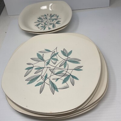 Midwinter Cassandra Pattern - 6 dinner plates and 2 soup bowls Fashion England