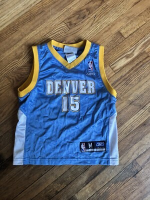 Carmelo Anthony Jersey Youth M Blue Reebok Denver Nuggets