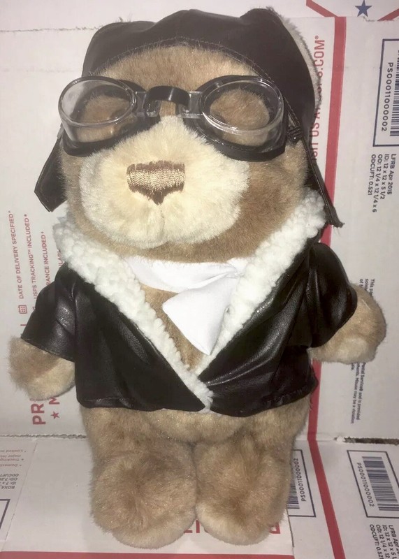 👨🏼‍✈️ Racq Careflight Rescue Aviator Teddy Plush Bear Aviation Pilot GuC L👀k