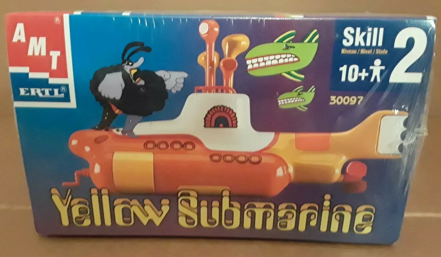 NIB VTG 1999 THE BEATLES YELLOW SUBMARINE MODEL KIT BY AMT/ERTL, SKILL
