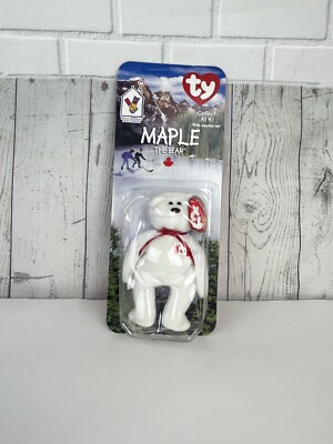 TY Beanie Baby Maple The Bear Rare McDonald's International