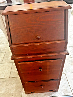 Americana standalone wooden cabinet for kitchen made by master carpenter 1980's