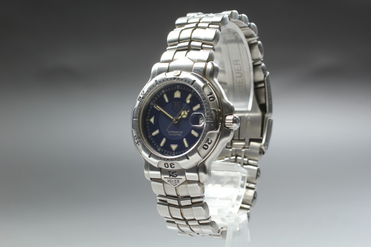 EXC+3* TAG HEUER 6000 Series WH1215-K1 Date Navy Dial Quartz