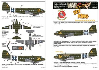 Bausätze - World KW172131 1:72 Douglas C-47/DC3 ''Betsy's Biscuit Bomber'' - Ã¢Â Â ̃Sky K
