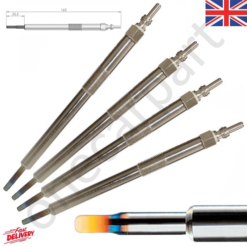 4 x Glow Plugs Diesel PreHeater for Renault Trafic 0615 2.0 Dci 115 2