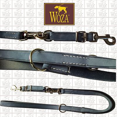 Premium Führleine Sattlernaht Vollleder WOZA lederleine Runde  ПОВОДОК HG144