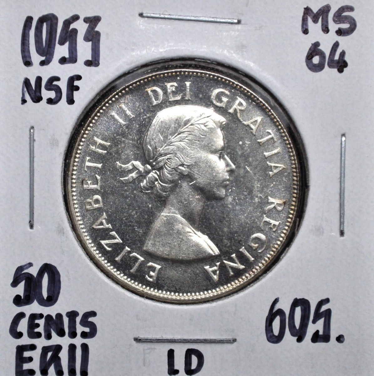 1953 NSF LD Canada 50 Cents | eBay