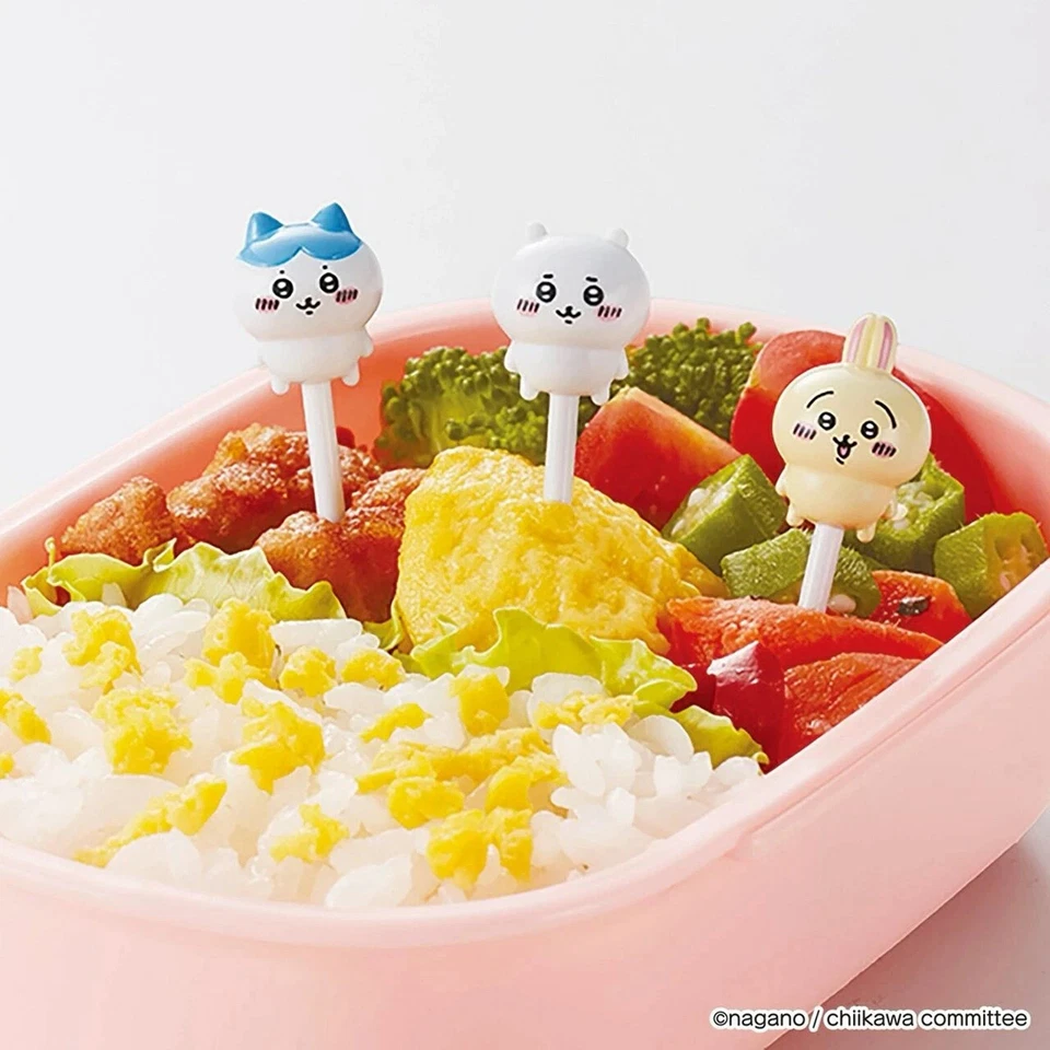 2024 Новые Медиаторы для Еды Chiikawa 6 шт. 3D Torune niko nikofor Коробка для Обеда BentoA - Изображение 4 из 4