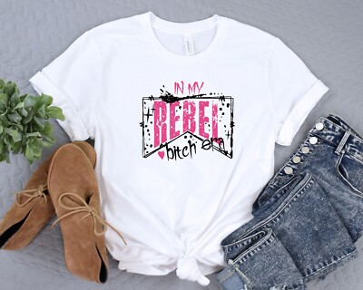 New Rebel Tshirt, Girl Shirt, Graphic Tee, Oversize Tshirt, Adult Humor Tshirt