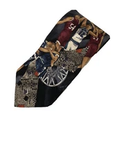 Mark Alexander Men's Necktie Basketball Sports Coach  56" x 4" 100% Silk