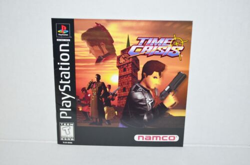 Time Crisis (Sony PlayStation 1, 1995) PS1 PSOne PSX 2 3 CIB Reg. Black Label - Picture 2 of 9
