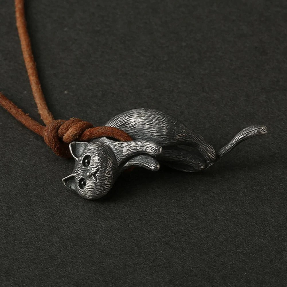 www. - Cute Cat Pendant Necklace*