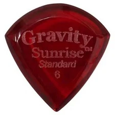 GRAVITY Sunrise Standard Teardrop 6.00mm PMMA GuitarPick