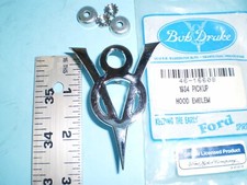 1934 Ford Pickup And Commercial Hood Side V8 Emblems Bob Drake