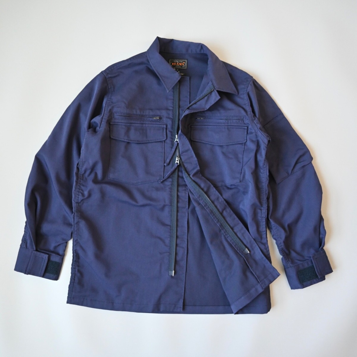 UNUSED, Beams Plus, Millitaly Zip Blouson, antistatic fabric UNUSED, Beams Plus, Millitaly Zip Blouson, antistatic fabric