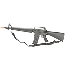 BBTac M16 Airsoft Gun Replica M16A1 Spring Rifle Vietnam 345 FPS BBs 6mm Veteran