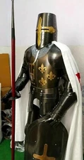Medieval Templar Wearable Suit Of Armor Crusader Combat Full Body Armour Costume