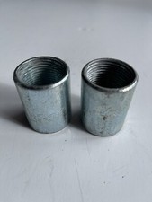 2 pc NEW 1" Rigid Threaded Metal Coupling Tubular