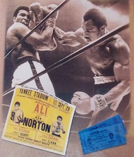 Licensed Photograph of the Heavyweight Champions Muhammad Ali Ken Norton