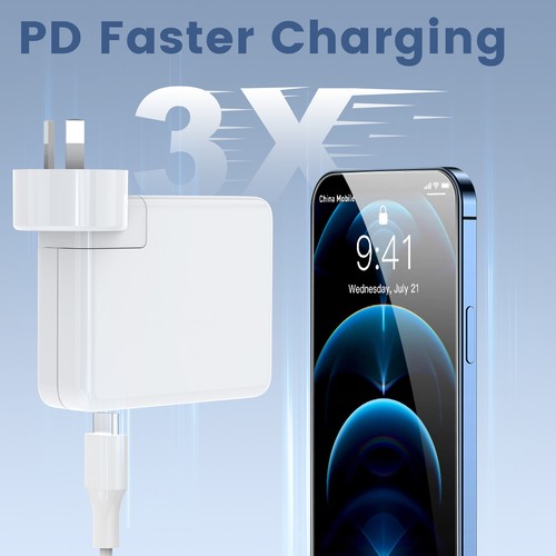 30-140W USB-C Laptop Charger Power Adapter 2M Type-C Cable For MacBook iPad Pro - Picture 28 of 30