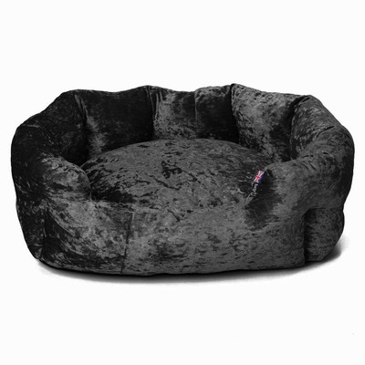 dog bed crushed velvet