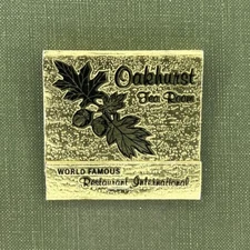 Oakhurst Tea Room Somerset Pennsylvania Rare Vintage Matchbook Matches Unstruck