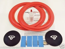 Cerwin Vega 10" Woofer Refoam Kit - Speaker Foam Repair w/ CV Logo Dust Caps!
