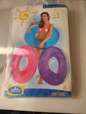 Vintage 2001 Intex Wet Set 36" Tire Tube Inflatable Ring Float Pink NOS