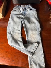 Vintage Levi  s Kids Size 5 Light Wash Jeans Button Fly Red Tab Vintage Style