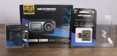 Nextbase 422GW Dash Cam and 32GB Micro SD Memory Card Bundle - NEW Sealed