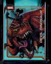 2026 Topps Chrome Marvel Comics #110 Devil Dinosaur Aqua Refractor /199